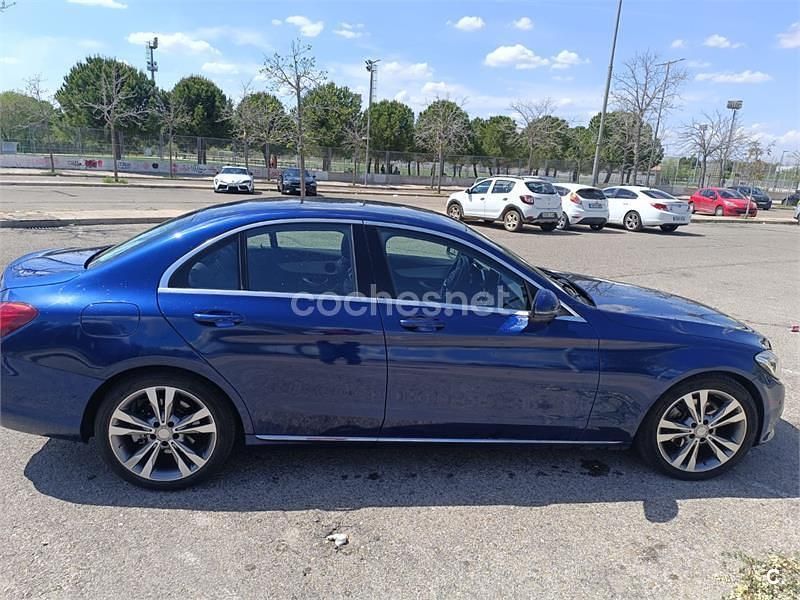 Usado Mercedes C220 Avantgarde 170 CV (125 kW) 2017 Azul Berlina