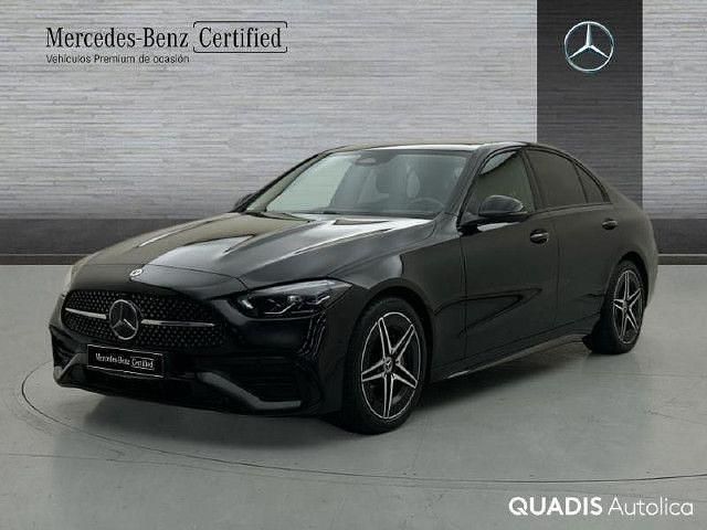 Usado Mercedes C220 AMG line 200 CV (147 kW) 2025 Negro obsidiana