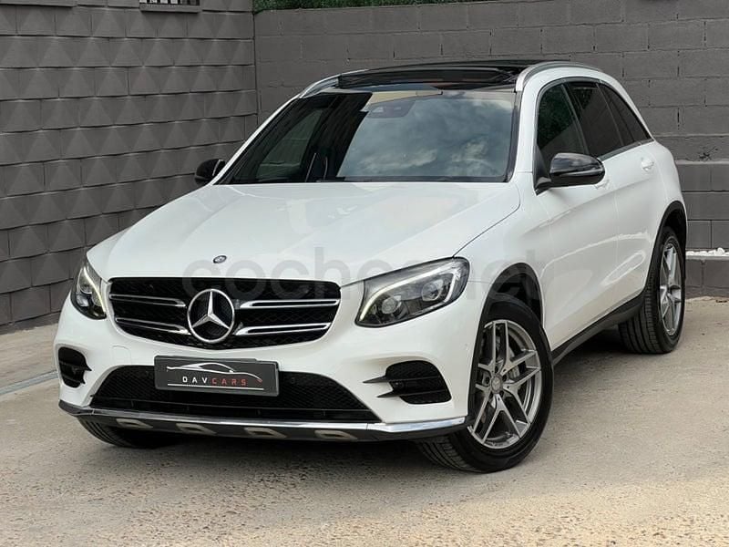 Usado Mercedes GLC220 AMG line 170 CV (125 kW) 2015 Blanco SUV