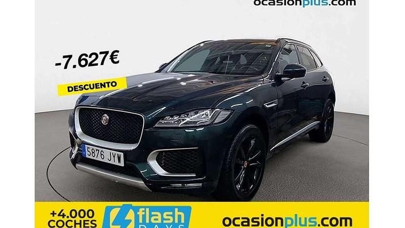 Verde Usado 2017 Jaguar F-Pace S SUV | 25.364 € - Imagen 1/4