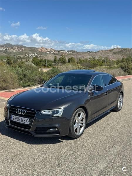 Negro Usado 2014 Audi A5 Sportback S-Line Berlina | 16.990 € (Precio justo) - Imagen 1/4