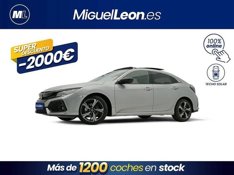 Gris Usado 2019 Honda Civic Executive Berlina | 23.985 € (Caro) - Imagen 1/3