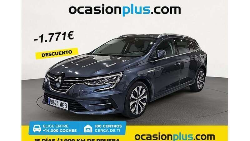 Gris Usado 2023 Renault Mégane GrandTour Techno Familiar | 16.810 € (Precio justo) - Imagen 1/4