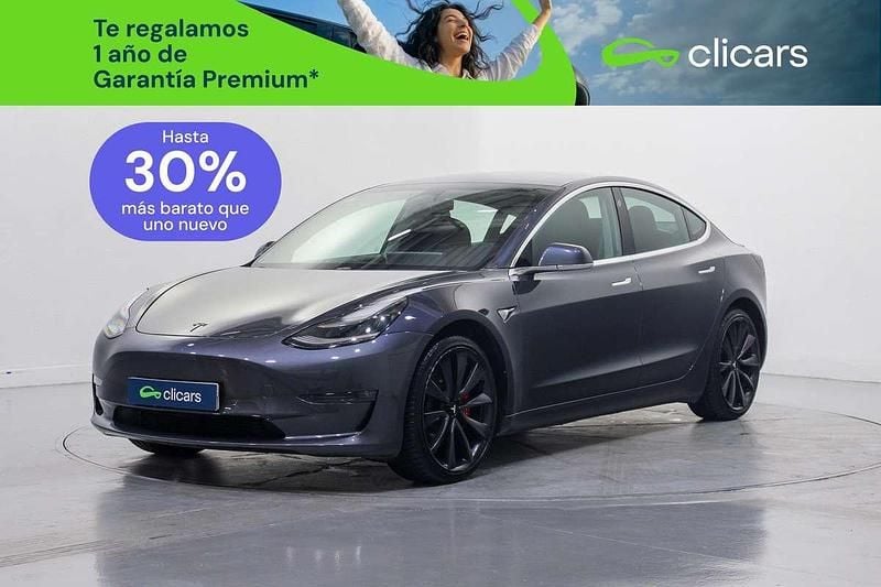 Usado Tesla Model 3 Performance 377 kW (513 CV) 2019 Gris Berlina