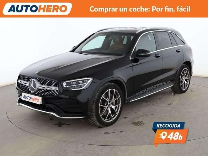 Usado Mercedes GLC200 AMG line 163 CV (119 kW) 2021 Negro SUV