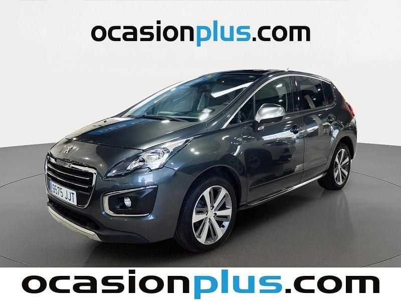 Usado Peugeot 3008 Allure 120 CV (88 kW) 2015 Gris Familiar