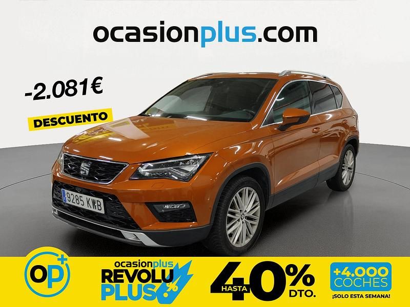 Usado Seat Ateca 4Drive 190 CV (139 kW) 2019 Naranja SUV