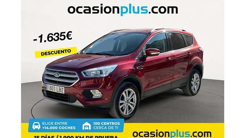 Rojo Usado 2019 Ford Kuga Trend+ SUV | 15.437 € (Buen precio) - Imagen 1/4