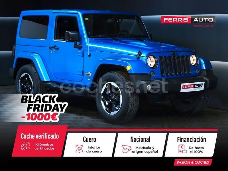 Azul Usado 2015 Jeep Wrangler SUV | 36.990 € (Precio justo) - Imagen 1/4