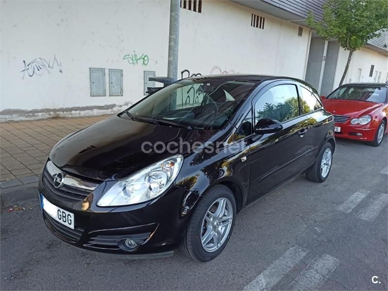 Negro Usado 2008 Opel Corsa Essentia Berlina | 4490 € (Precio justo) - Imagen 1/4