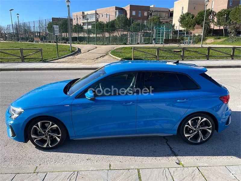 Usado Audi A3 S-Line 150 CV (110 kW) 2020 Azul Berlina
