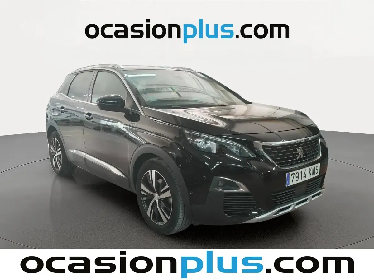 Usado Peugeot 3008 GT-line 131 CV (96 kW) 2018 Negro SUV