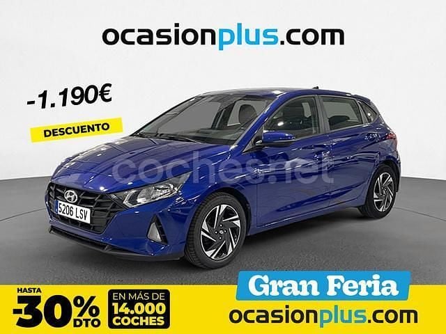 Azul Usado 2021 Hyundai i20 Berlina | 13.100 € (Precio justo) - Imagen 1/4