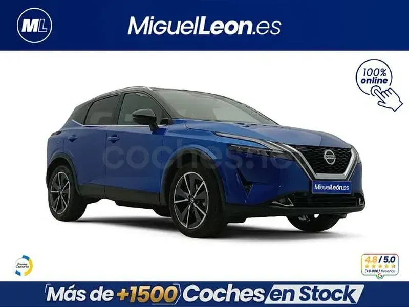 Usado Nissan Qashqai Tekna 158 CV (116 kW) 2022 Azul SUV