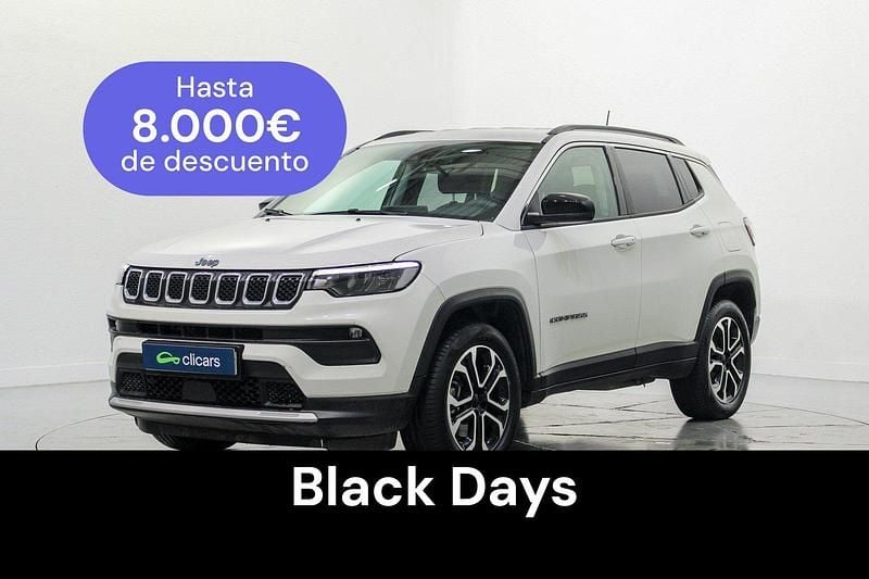 Blanco Usado 2023 Jeep Compass Limited SUV | 26.190 € (Precio justo) - Imagen 1/4