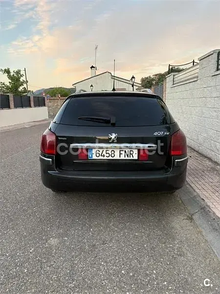 Usado Peugeot 407 Sport 136 CV (100 kW) 2007 Negro Familiar