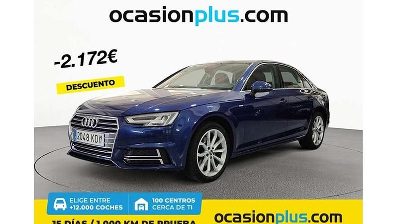 Azul Usado 2017 Audi A4 S-Line Berlina | 21.950 € (Precio justo) - Imagen 1/4