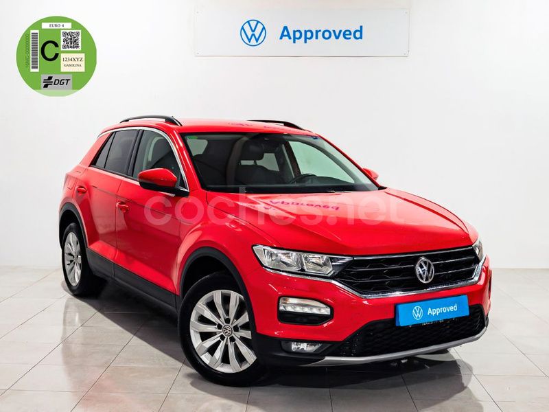Rojo Usado 2019 VW T-Roc Advance SUV | 19.990 € (Precio justo) - Imagen 1/4