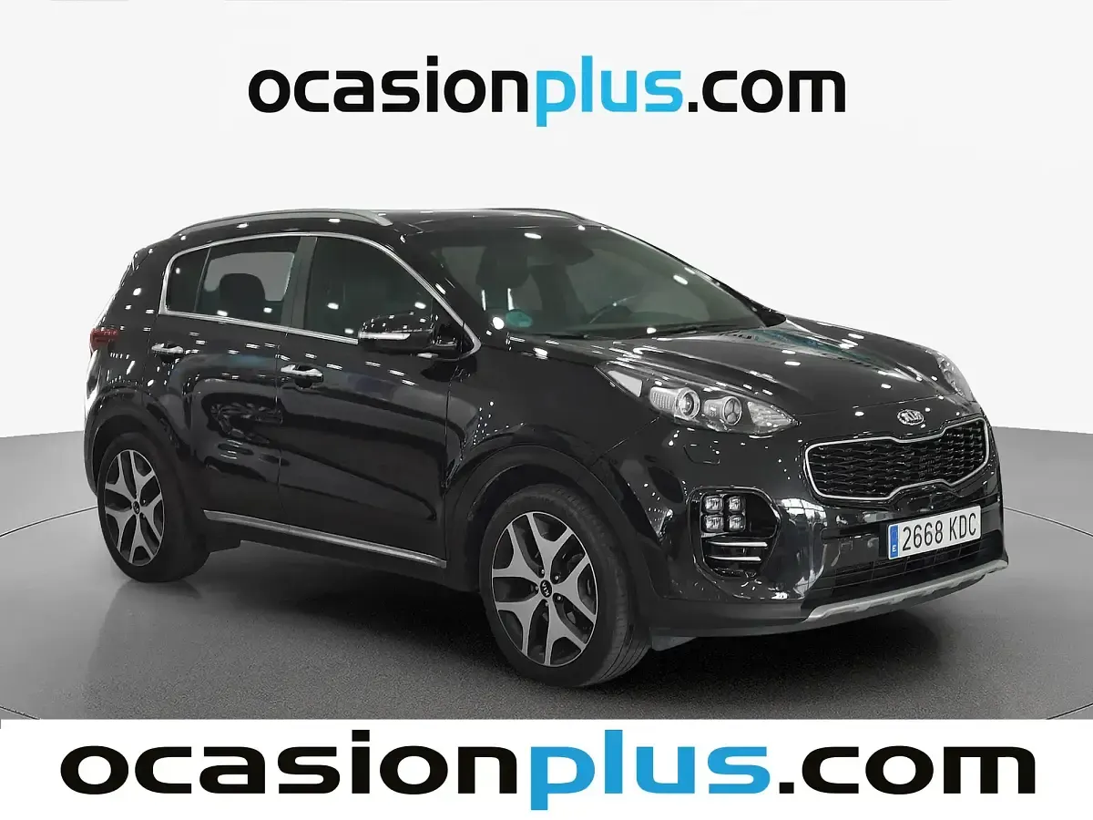 Usado Kia Sportage GT-Line 136 CV (100 kW) 2017 Negro SUV