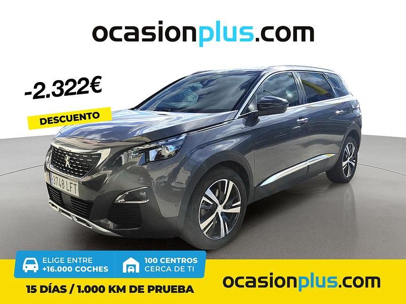 Gris Usado 2020 Peugeot 5008 GT-line SUV | 25.550 € (Precio justo) - Imagen 1/4