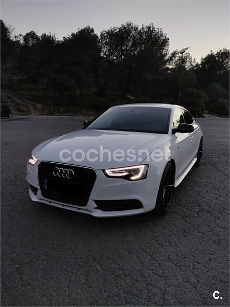 Usado Audi A5 Sportback S-Line 177 CV (130 kW) 2014 Blanco Utilitario