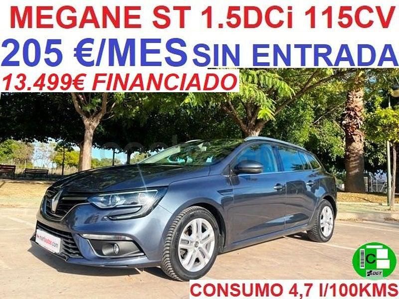 Usado Renault Mégane GrandTour Bose Edition 115 CV (84 kW) 2019 Gris / plata Familiar