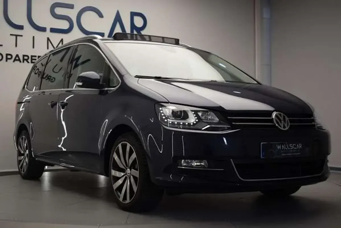 Usado VW Sharan Advance 184 CV (135 kW) 2016 Azul Monovolumen