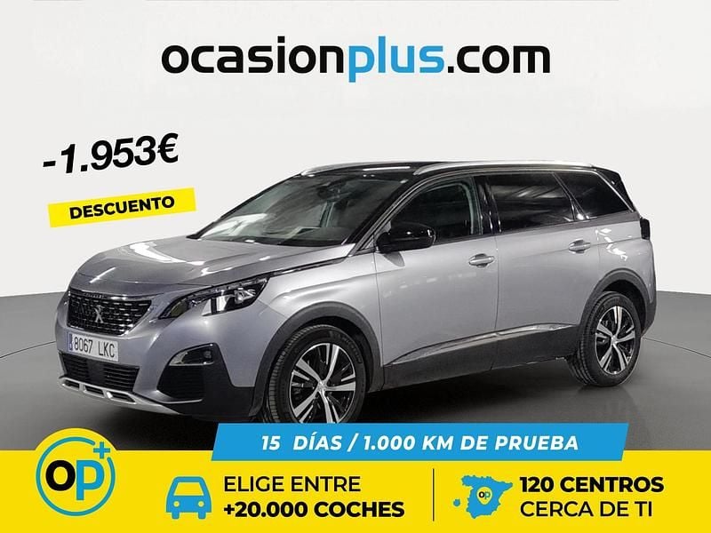 Gris Usado 2020 Peugeot 5008 Allure SUV | 21.490 € (Precio justo) - Imagen 1/4