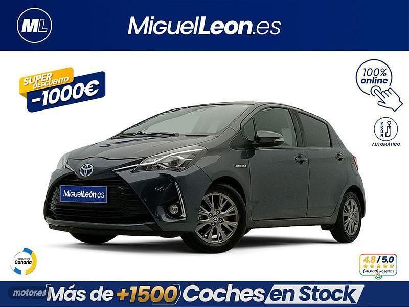 Gris / plata Usado 2019 Toyota Yaris Hybrid Active Berlina | 13.985 € (Buen precio) - Imagen 1/3