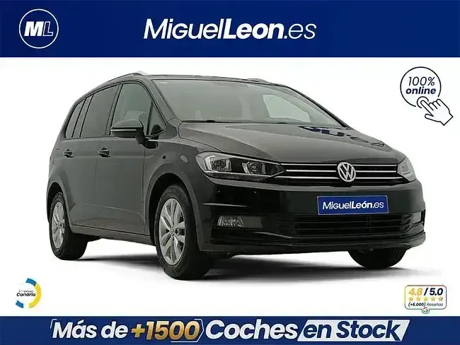 Usado VW Touran Advance 115 CV (84 kW) 2019 Negro Monovolumen