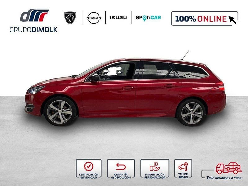 Usado Peugeot 308 GT-line 130 CV (95 kW) 2016 Rojo Familiar
