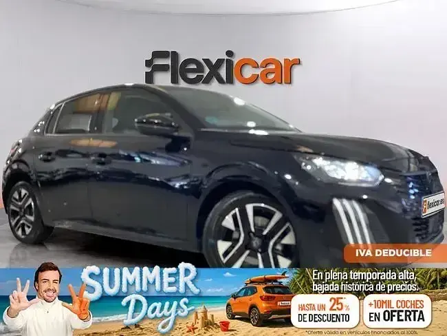 Usado Peugeot 208 Allure 100 CV (73 kW) 2025 Negro Utilitario