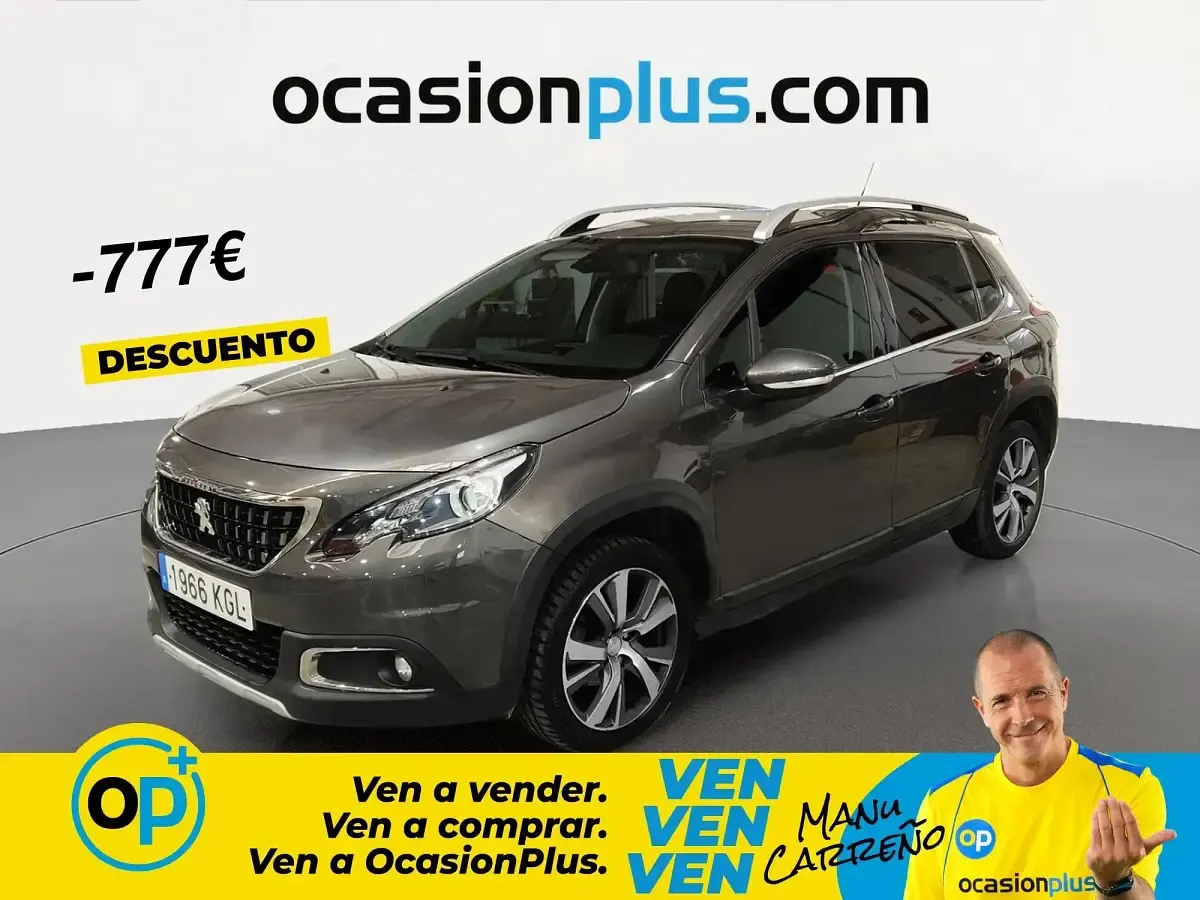 Usado Peugeot 2008 Allure 100 CV (73 kW) 2017 Gris SUV