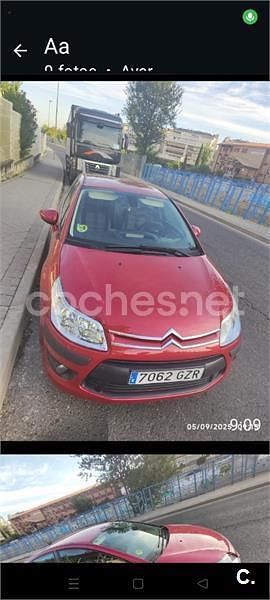 Rojo Usado 2010 Citroën C4 Berlina | 3400 € (Precio justo) - Imagen 1/4
