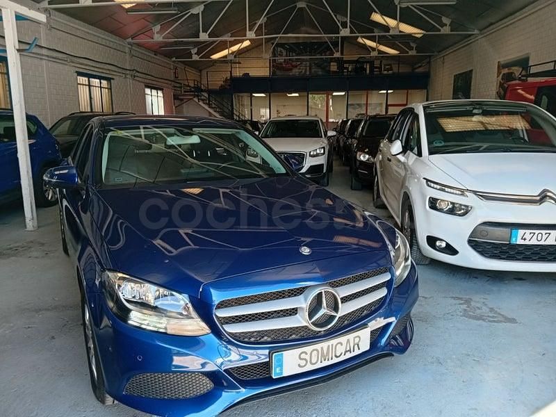 Usado Mercedes C200 136 CV (100 kW) 2016 Azul Berlina
