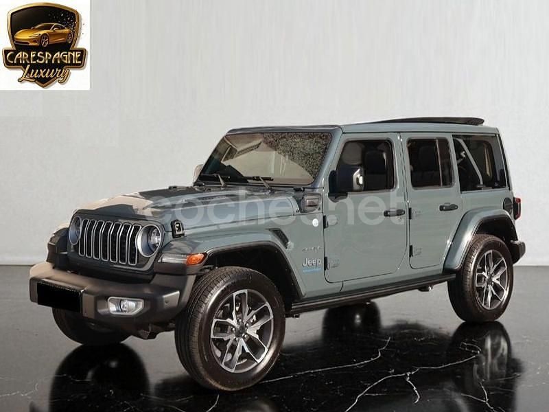 Gris / plata Usado 2024 Jeep Wrangler Sahara SUV | 74.500 € (Caro) - Imagen 1/4