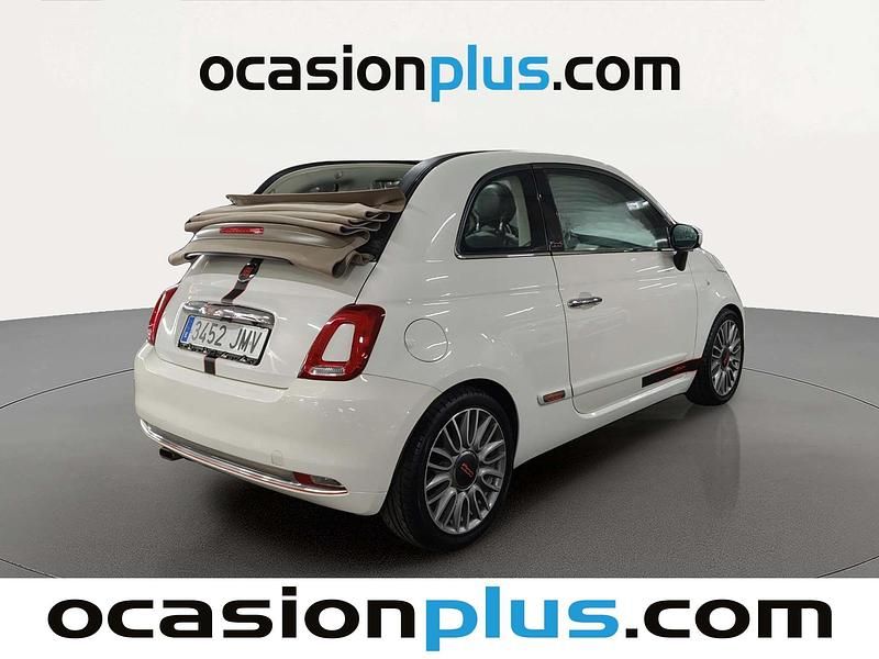 Usado Fiat 500C Lounge 69 CV (50 kW) 2016 Blanco Descapotable