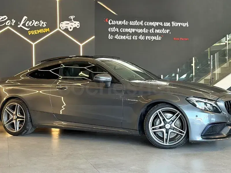 Usado Mercedes C63 AMG 476 CV (350 kW) 2016 Gris / plata Coupe
