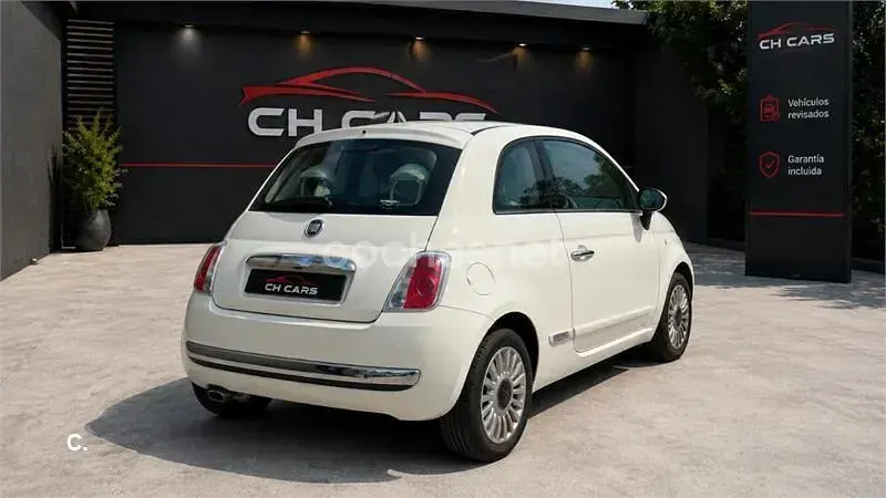 Usado Fiat 500 Lounge 69 CV (50 kW) 2009 Blanco Descapotable