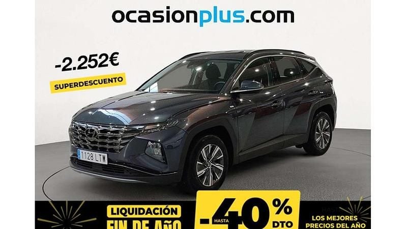 Gris Usado 2021 Hyundai Tucson SUV | 22.528 € (Precio justo) - Imagen 1/3