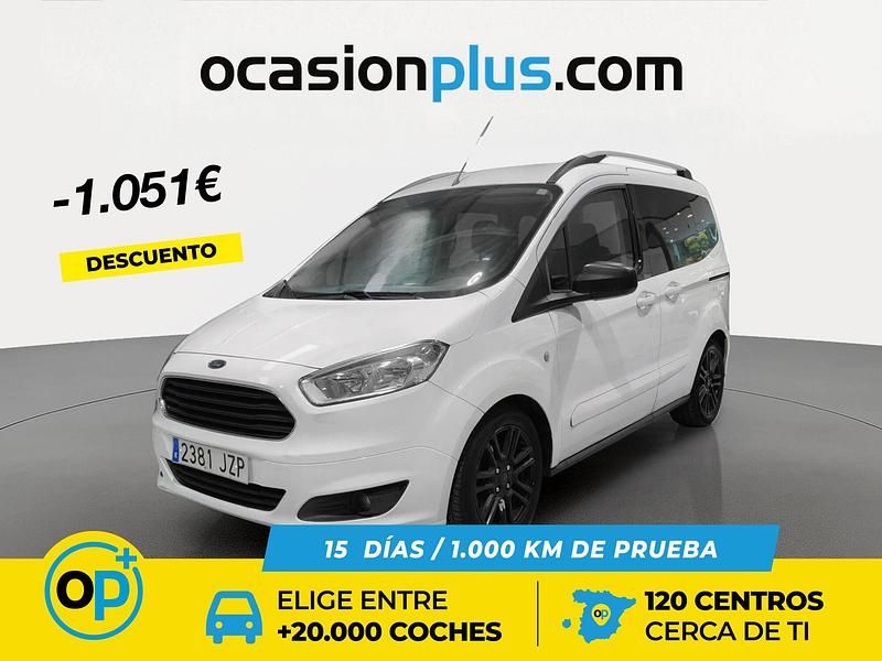 Blanco Usado 2017 Ford Tourneo Courier Trend Monovolumen | 14.190 € (Caro) - Imagen 1/4