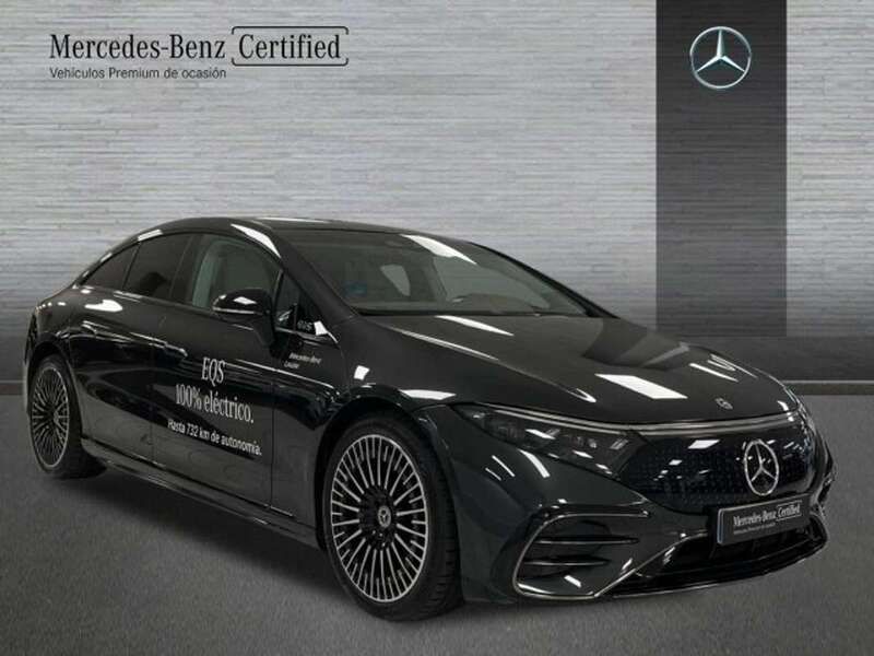 Usado Mercedes EQS580 AMG line 385 kW (524 CV) 2023 Verde SUV