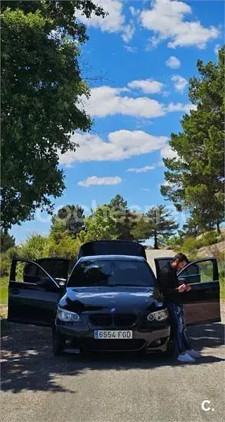 Usado BMW 520 163 CV (119 kW) 2006 Negro Berlina