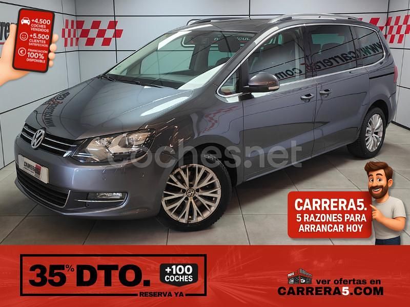 Gris / plata Usado 2013 VW Sharan Advance Monovolumen | 16.200 € (Precio justo) - Imagen 1/4