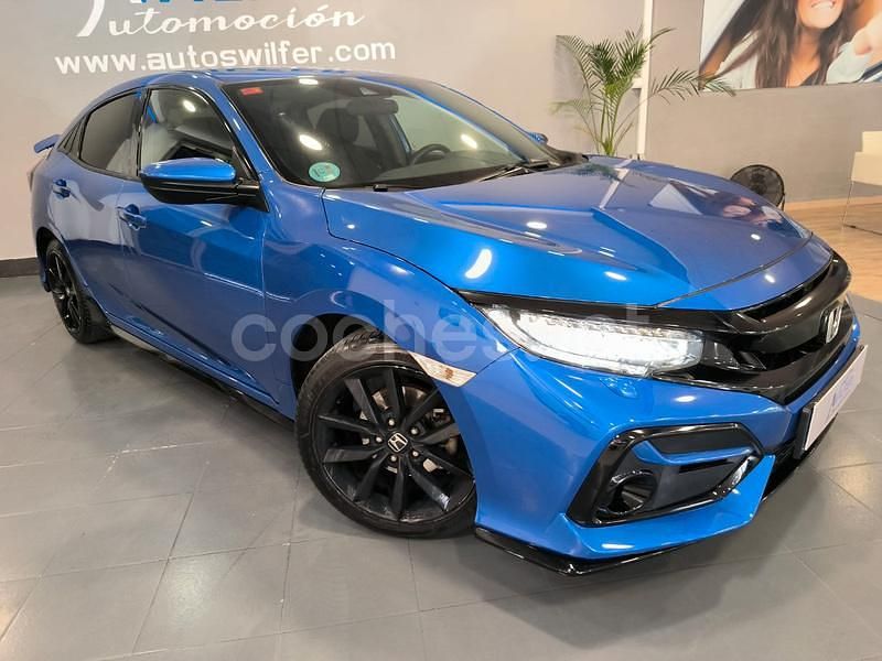 Azul Usado 2021 Honda Civic Sport Berlina | 21.990 € (Precio justo) - Imagen 1/4