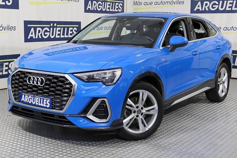 Usado Audi Q3 Sportback S-Line 150 CV (110 kW) 2020 Azul metalizado SUV