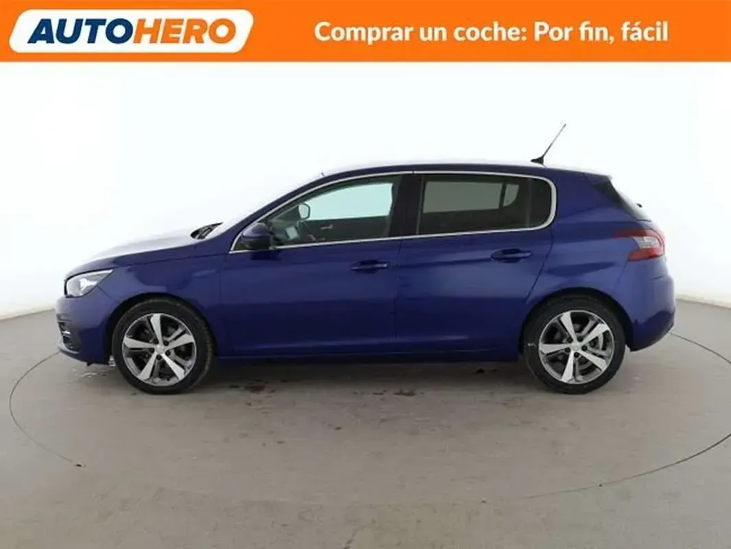 Usado Peugeot 308 Allure 131 CV (96 kW) 2018 Azul Utilitario