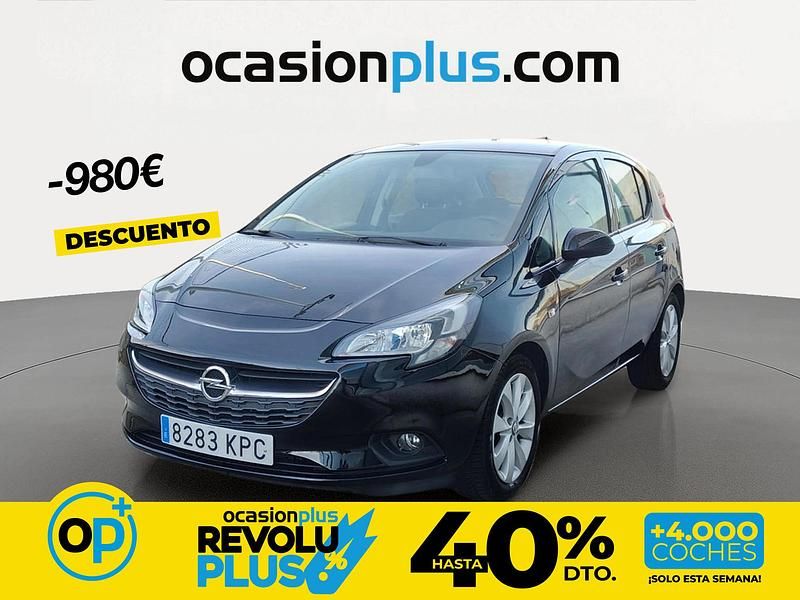 Usado Opel Corsa Selective 100 CV (73 kW) 2018 Negro Utilitario