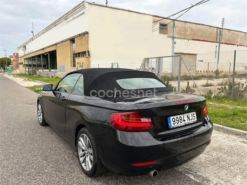 Usado BMW 218 150 CV (110 kW) 2015 Negro Descapotable