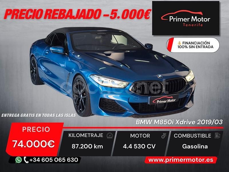 Azul Usado 2019 BMW M850 Comfort Edition Coupe | 74.000 € - Imagen 1/4